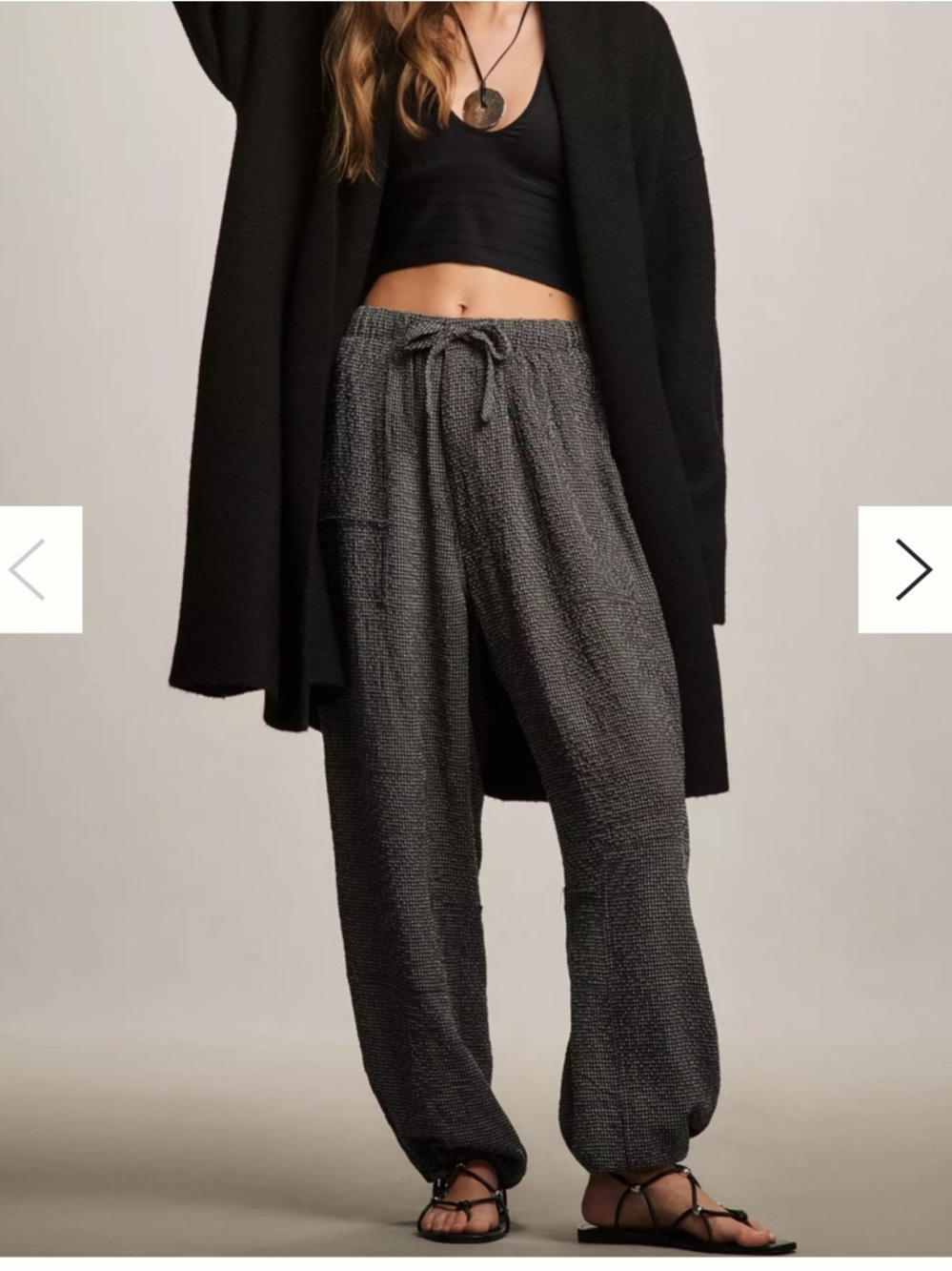 Anthropologie dRa parachute gingham pants